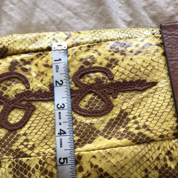 Yellow and brown handbag - Picture 9 of 9